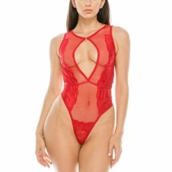 Romance Boutique Secrets Romantic Lace And Mesh Teddy