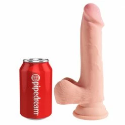 Romance Boutique Secrets Bedroom Toys King Cock Plus 7.5" Triple Density Cock With Balls