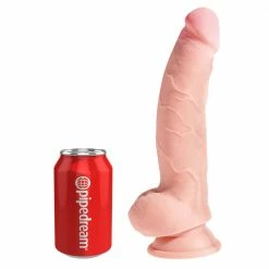 Romance Boutique Secrets King Cock Plus 8" Triple Density Fat Cock With Balls Bedroom Toys