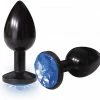 Romance Boutique Secrets Bedroom Toys Icon Brands The Silver Starter Black Jeweled Plug
