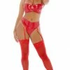 Romance Boutique Secrets To The Neck Vinyl Lingerie Set