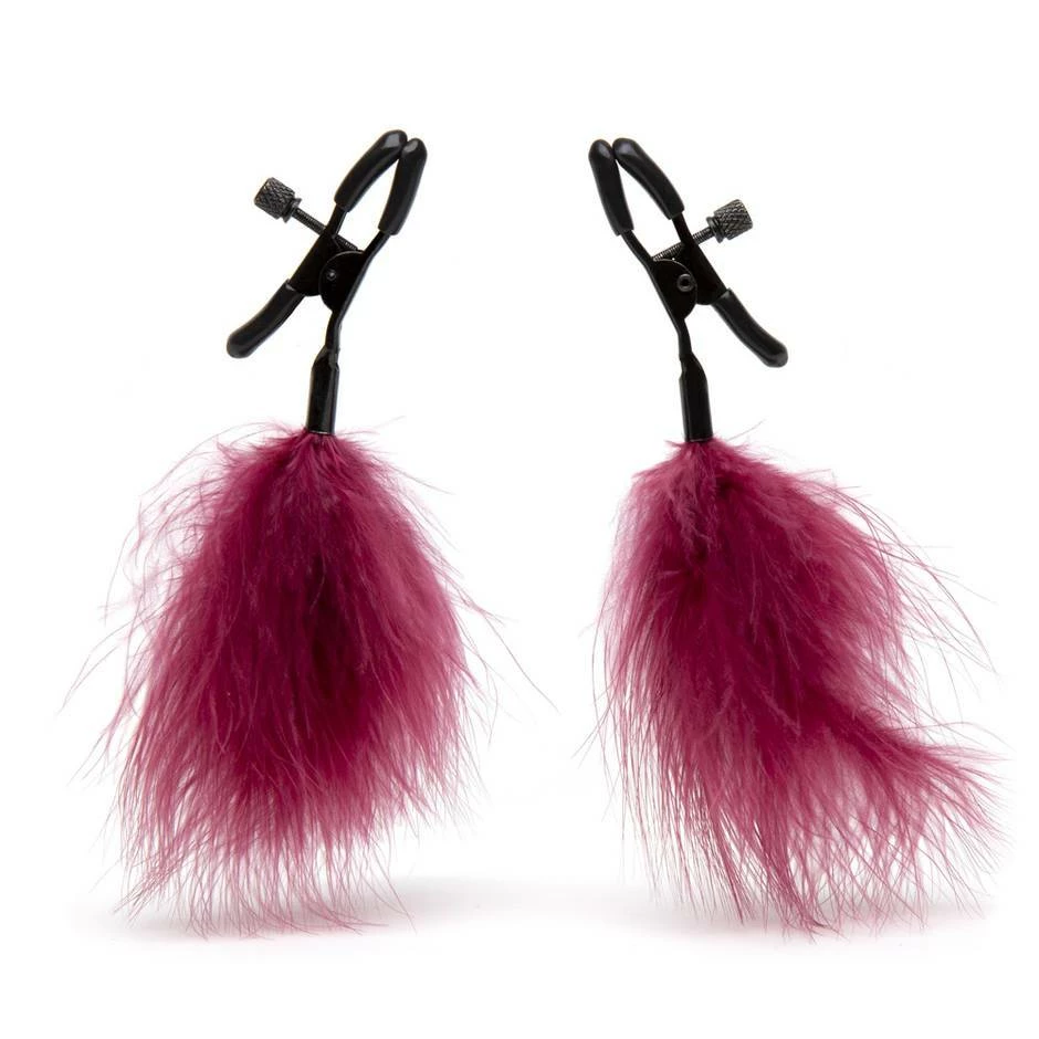 Romance Boutique Secrets Sex & Mischief Feathered Nipple Clamps