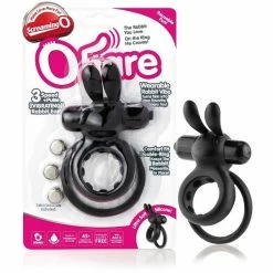 Romance Boutique Secrets SCREAMING O OHARE COCKRING & RABBIT VIBRATOR PINK