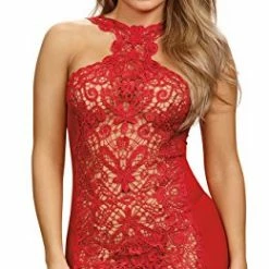 Romance Boutique Secrets REVERSIBLE MESH AND VENICE LACE CHEMISE SET Lingerie