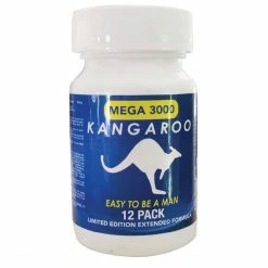 Romance Boutique Secrets Kangaroo Mega 3000 Male Sexual Enhancement Supplement Bottle Bedroom Toys