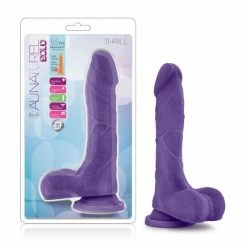 BLUSH Au Natural - Bold - Thrill - 8.5 Inch Dildo - Purple Bedroom Toys