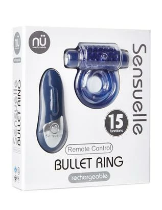 Romance Boutique Secrets SENSUELLE 15 FUNCTION BULLET C-RING Bedroom Toys