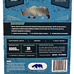 Romance Boutique Secrets Blue Rhino Sexual Enhancement Supplement 6K 1CT Bedroom Toys
