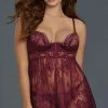 Romance Boutique Secrets Lingerie MULBERRY MUSE BABYDOLL SET