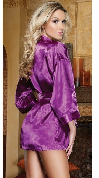 Romance Boutique Secrets Lingerie CHARMEUSE BABYDOLL AND MATCHING ROBE