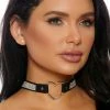 Romance Boutique Secrets Lingerie HEART STUDDED CHOKER