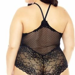 Romance Boutique Secrets Lingerie PLUS SIZE MIDNIGHT RENDEZVOUS TEDDY