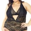 Romance Boutique Secrets Lingerie PLUS SIZE MIDNIGHT RENDEZVOUS TEDDY