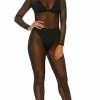 Romance Boutique Secrets Mesh Jumpsuit Lingerie