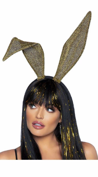 Romance Boutique Secrets GLITTER BUNNY EARS HEADBAND Costumes