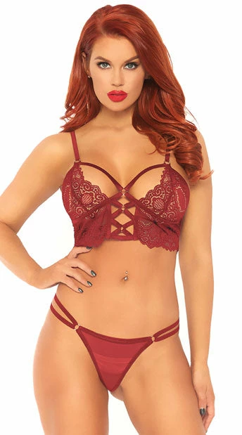Romance Boutique Secrets Lingerie ALLURE ME LACE BRALETTE SET