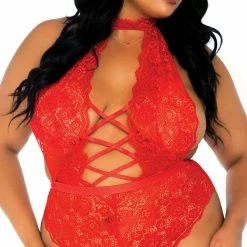 Romance Boutique Secrets Lingerie PLUS SIZE HOT FOR YOU TEDDY