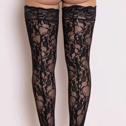 Romance Boutique Secrets Stay Up Floral Lace Thigh Highs