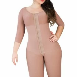 Romance Boutique Secrets Body Shapers Long Compression Tummy Tuck/ Mommy Make Over Faja With Bra & Sleeves