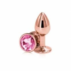 Romance Boutique Secrets Rear Assets Rose Gold Circle Shaped Anal Plug