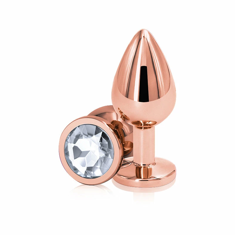 Romance Boutique Secrets Rear Assets Rose Gold Circle Shaped Anal Plug