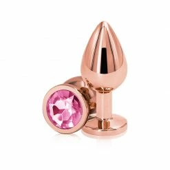 Romance Boutique Secrets Rear Assets Rose Gold Circle Shaped Anal Plug