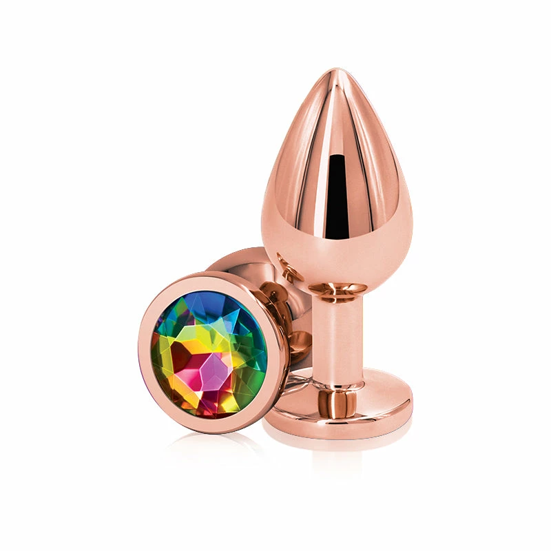 Romance Boutique Secrets Rear Assets Rose Gold Circle Shaped Anal Plug