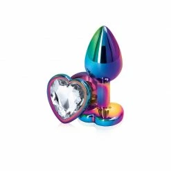 Romance Boutique Secrets Bedroom Toys Rear Assets Multicolor Heart Shaped Anal Plug