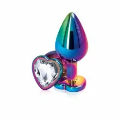 Romance Boutique Secrets Bedroom Toys Rear Assets Multicolor Heart Shaped Anal Plug