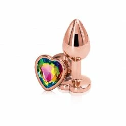 Romance Boutique Secrets Rear Assets Rose Gold Heart Shaped Anal Plug