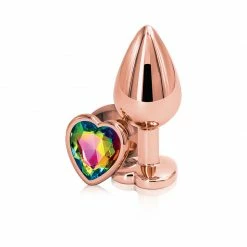 Romance Boutique Secrets Rear Assets Rose Gold Heart Shaped Anal Plug