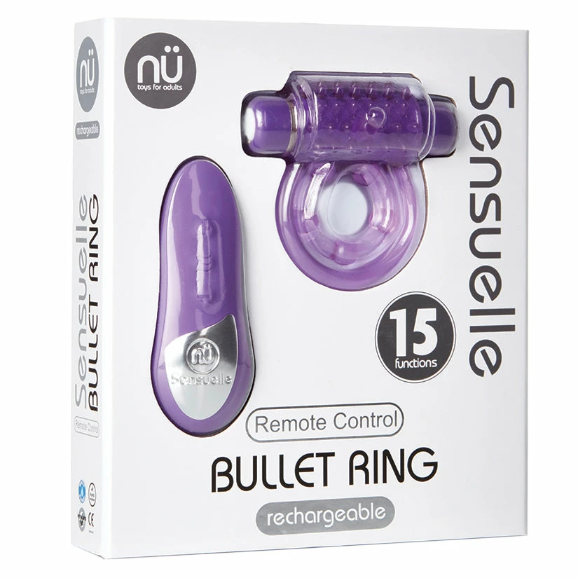 Romance Boutique Secrets SENSUELLE 15 FUNCTION BULLET C-RING Bedroom Toys