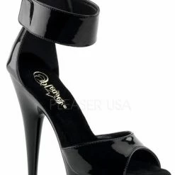 Romance Boutique Secrets Shoes 6 INCH HEEL, 1 3/4 INCH PF CLOSE BACK SANDAL