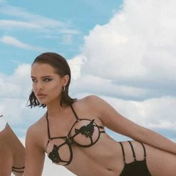 Romance Boutique Secrets GREEN GODDESS STRAPPY BRA SET