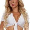 Romance Boutique Secrets Costume Accessories SKIP A GRADE TIED CROP TOP