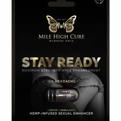 Romance Boutique Secrets Stay Ready Hemp Infused Male Sexual Enhancement Supplement 2CT