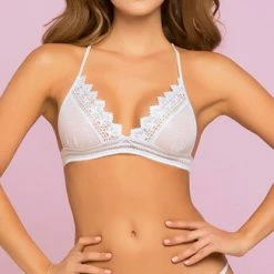 Romance Boutique Secrets FLORAL CROCHET BRALETTE AND THONG SET