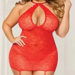 Romance Boutique Secrets PLUS SIZE SWINGING CHEMISE SET