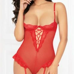 Romance Boutique Secrets Lingerie RUFFLED PASSION TEDDY