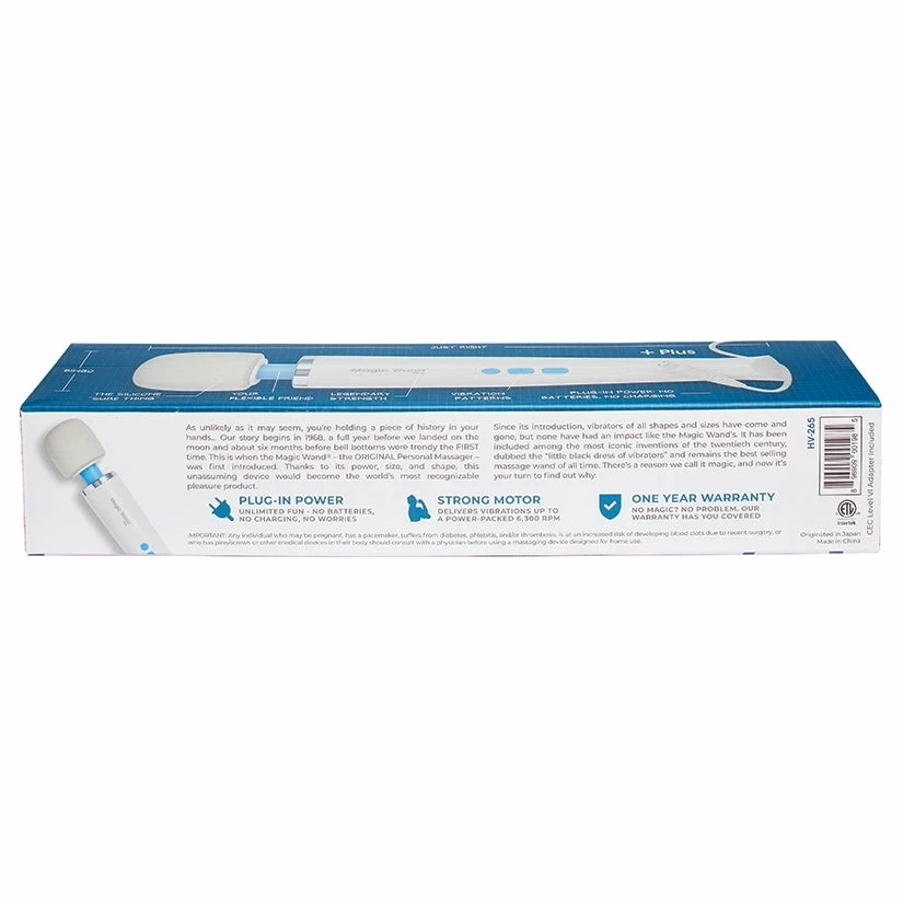 Romance Boutique Secrets Magic Wand Plus Massager Bedroom Toys