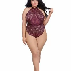 Romance Boutique Secrets Lingerie Plus PAGE PERFECT LACE TEDDY