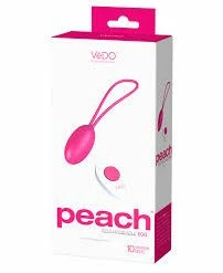 Romance Boutique Secrets Vedo Peach Rechargeable Egg Bedroom Toys