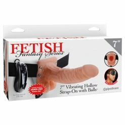 Romance Boutique Secrets Bedroom Toys Fetish Fantasy Series 7 Inch Vibrating Hollow Strap-On