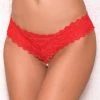Romance Boutique Secrets Lingerie Lace And Pearl Thong