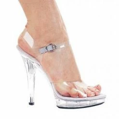 Romance Boutique Secrets Shoes 5" HEEL CLEAR SANDAL