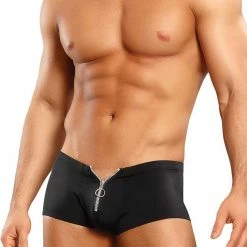 Romance Boutique Secrets Male Power Nylon Spandex Zipper Short