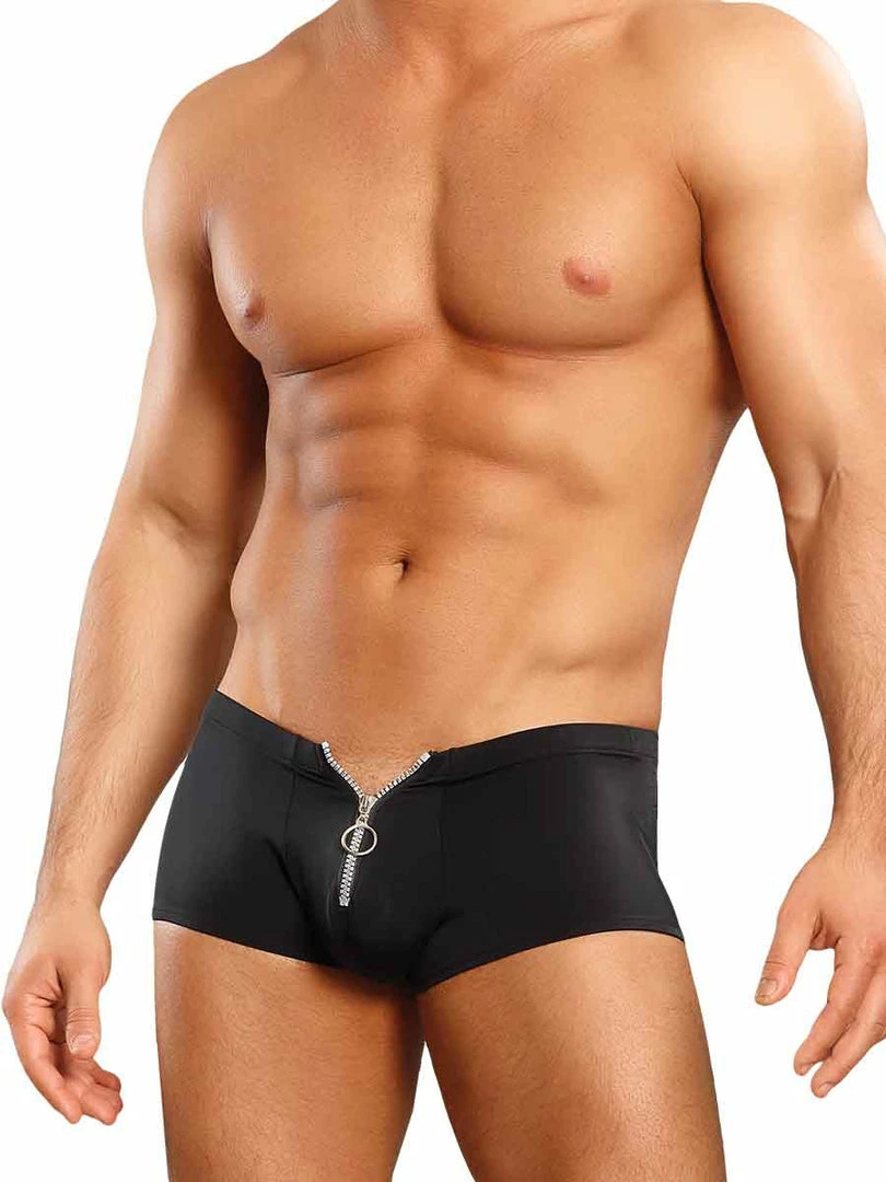 Romance Boutique Secrets Male Power Nylon Spandex Zipper Short