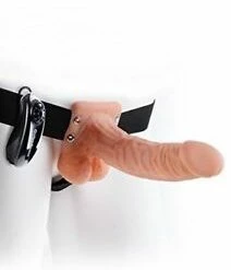 Romance Boutique Secrets Bedroom Toys Fetish Fantasy Series 7 Inch Vibrating Hollow Strap-On