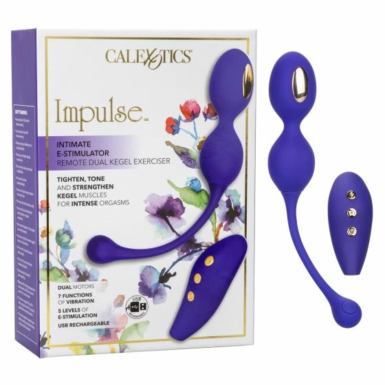 Romance Boutique Secrets Calexotics Impulse Remote Dual Kegel Exerciser Couple's Vibrators