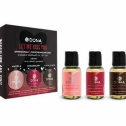 Romance Boutique Secrets Dona Pheromone & Flavored Kissable Massage Oil